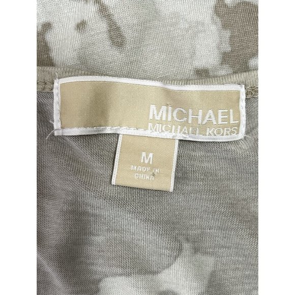 Michael Kors Beige Sequin Tank Sleeveless Top Cami Size Medium - Picture 5 of 6